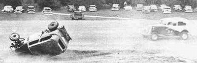 Kalamazoo Speedway - 1951-Backstretch Rollover (newer photo)